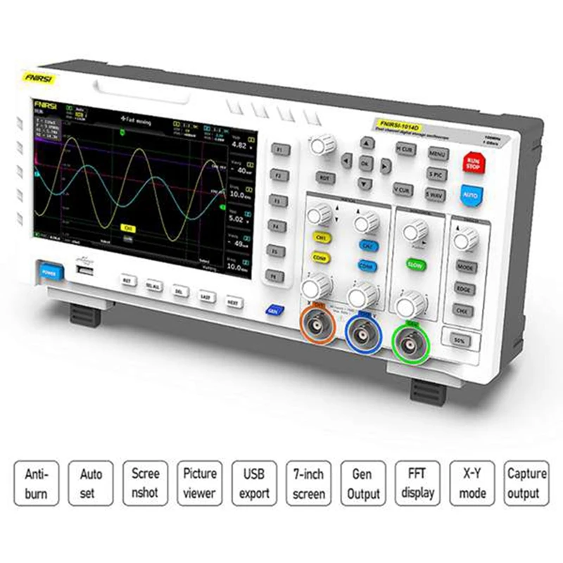 Цифровой осциллограф 100 МГц двухканальный входной генератор сигналов osiloскоп