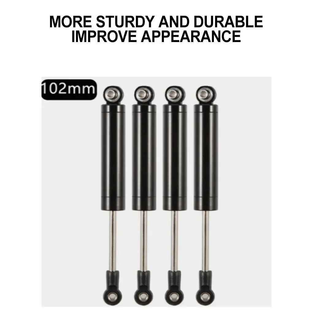 1/10 Гладкий Блестящий абсорбер из алюминиевого сплава для Axial SCX10 D90 TRX4 TF2 CC01 деталь