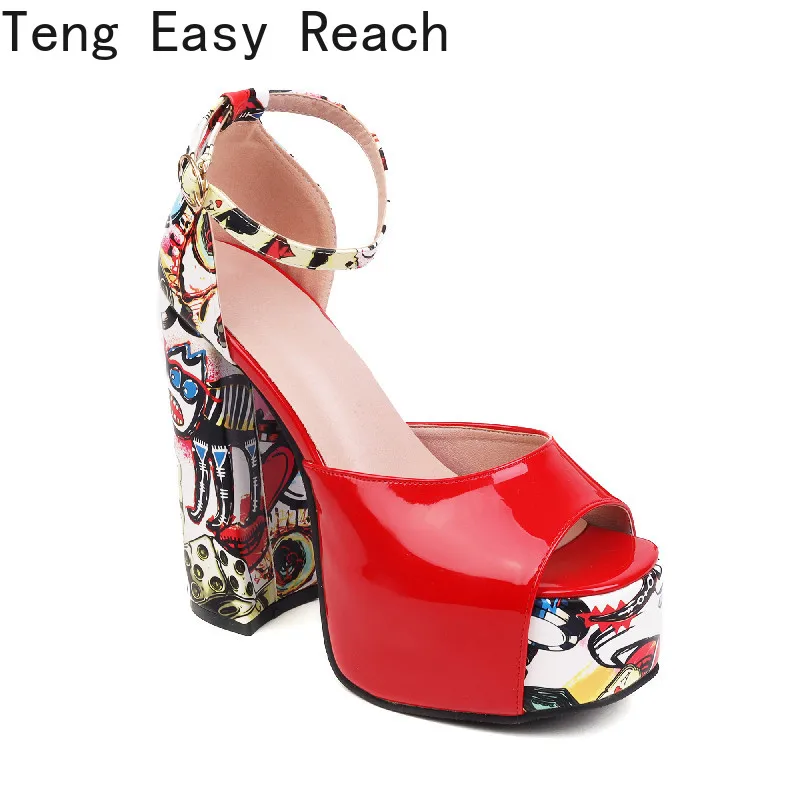 

Новые летние пикантные Босоножки на платформе и высоком каблуке с открытым носком женские белые вечерние туфли на высоком каблуке с толстой подошвой