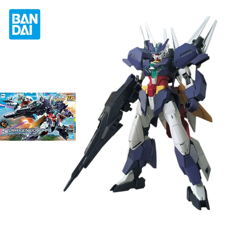 Набор оригинальных моделей Bandai Gundam, фигурка аниме HGBD:R HG 1/144, фигурки URAVEN GUNDAM, коллекционные игрушки, подарки для детей