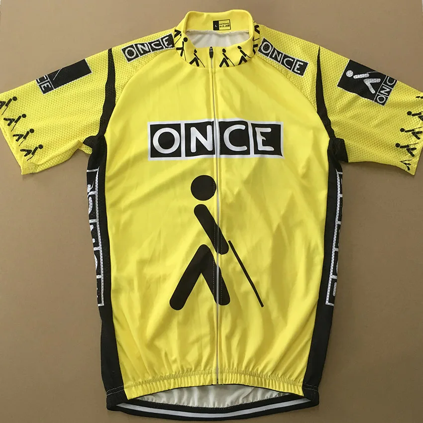 Желтая Мужская велосипедная Джерси с коротким рукавом в стиле - Цена: 820.74