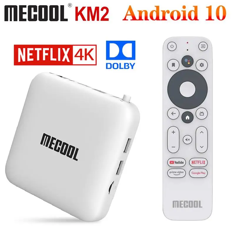 

Mecool KM2 2GB 8GB Android 10.0 Google Certified TV Box Amlogic S905X2 KM3 4GB 64GB KM9 Pro 2G 16G 4GB 32GB 4K Wifi Set Top Box
