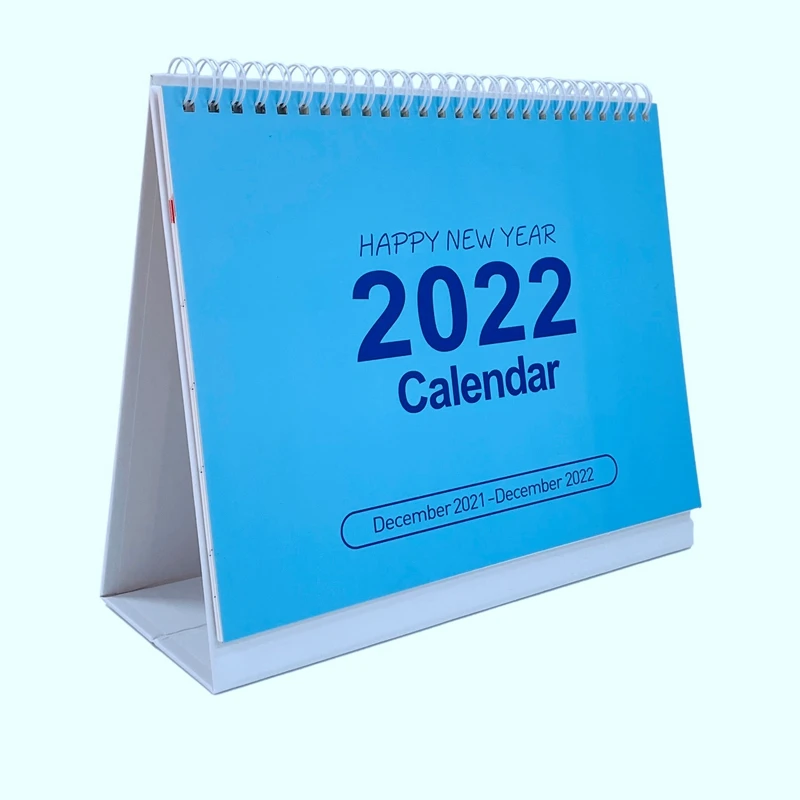 

Desk Calendar 2021-2022 Standing Flip Desktop Calendar Memo Pages Stand Up Desk Calendar With Strong Twin-Wire Binding