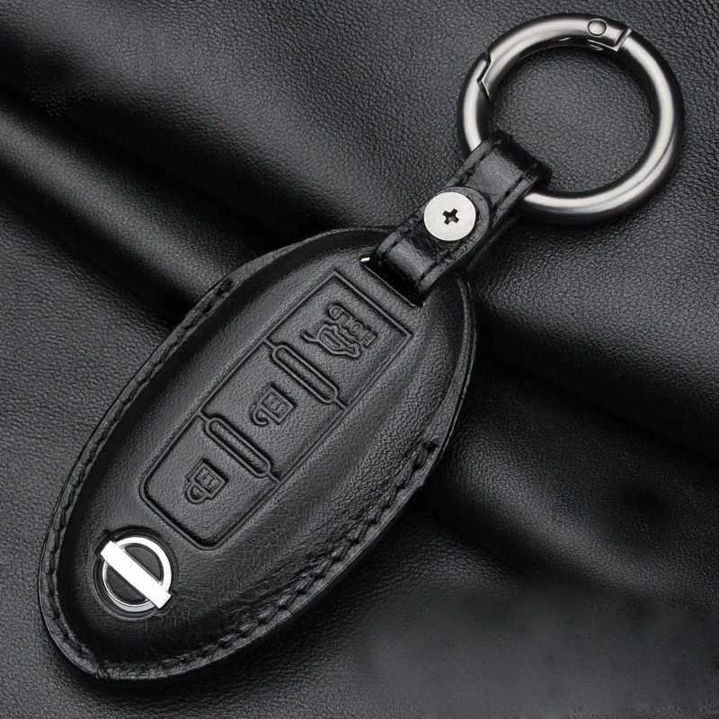 

Leather Keychain Key Case Cover for Nissan Qashqai J10 J11 X-Trail T31 T32 Kicks Tiida Pathfinder Murano Car Accessories Girls