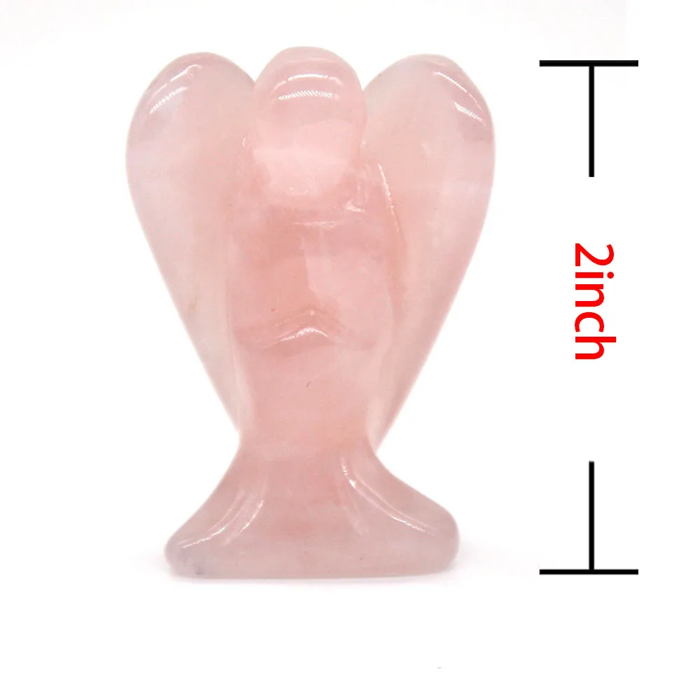 Карманная Статуя Ангела-хранителя резная вручную статуя из натурального