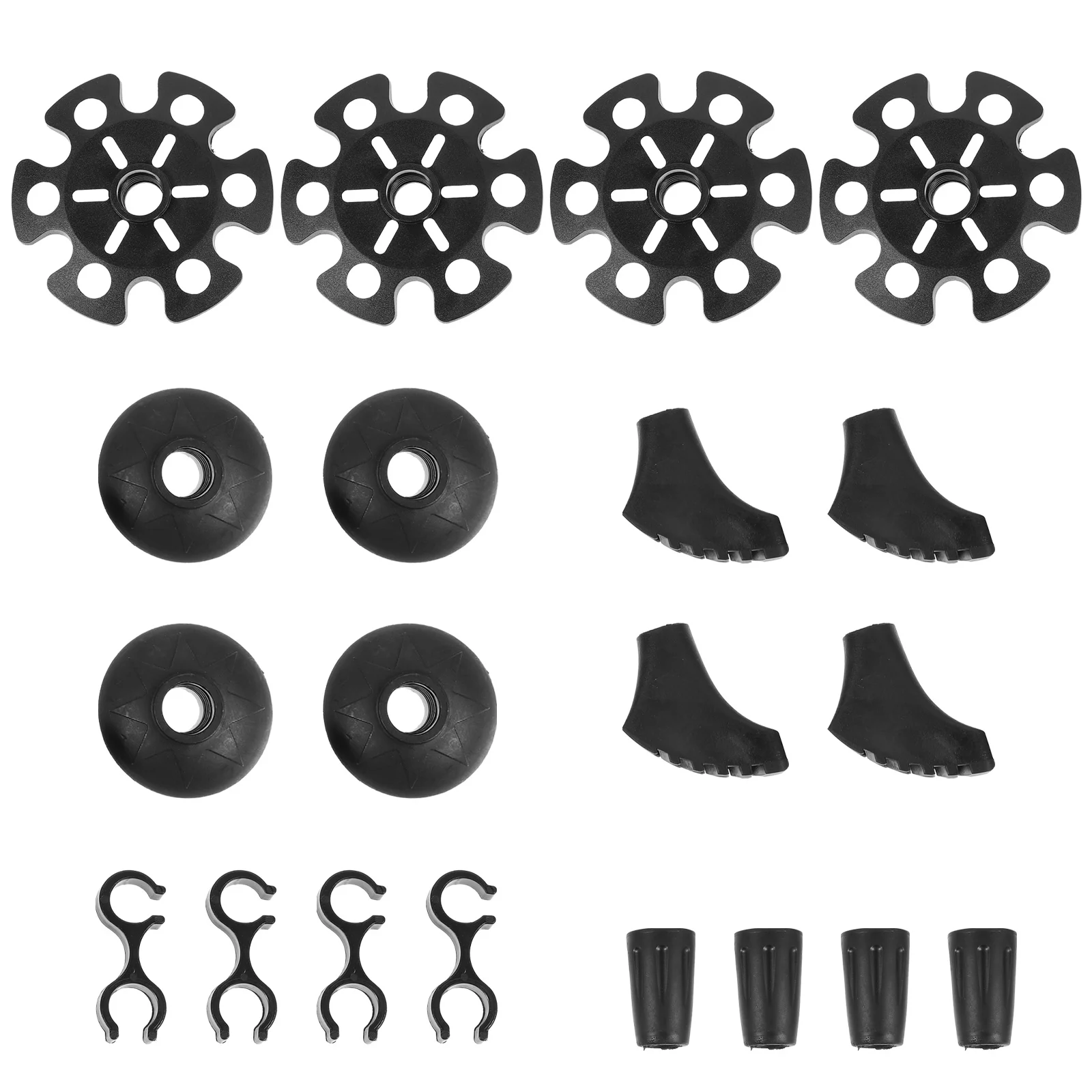 

Pole Trekking Basket Accessories Tips Mud Ski Replacement Disk Snowflake Hiking Tip Climbing Baskets Support Downhill Poles