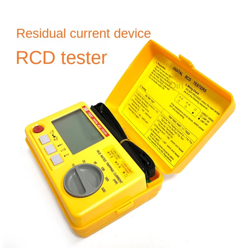 

Ground leakage circuit breaker digital RCD residual current device tester detector analyzer
