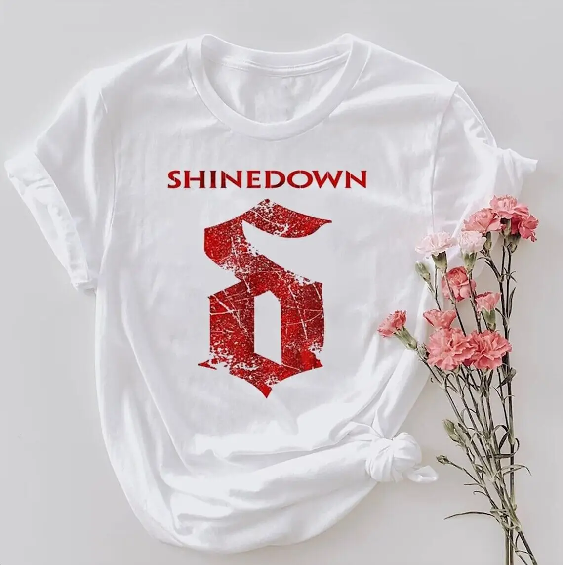Футболка Shinedown с логотипом рок-группы 2023 подарок для фанатов музыки