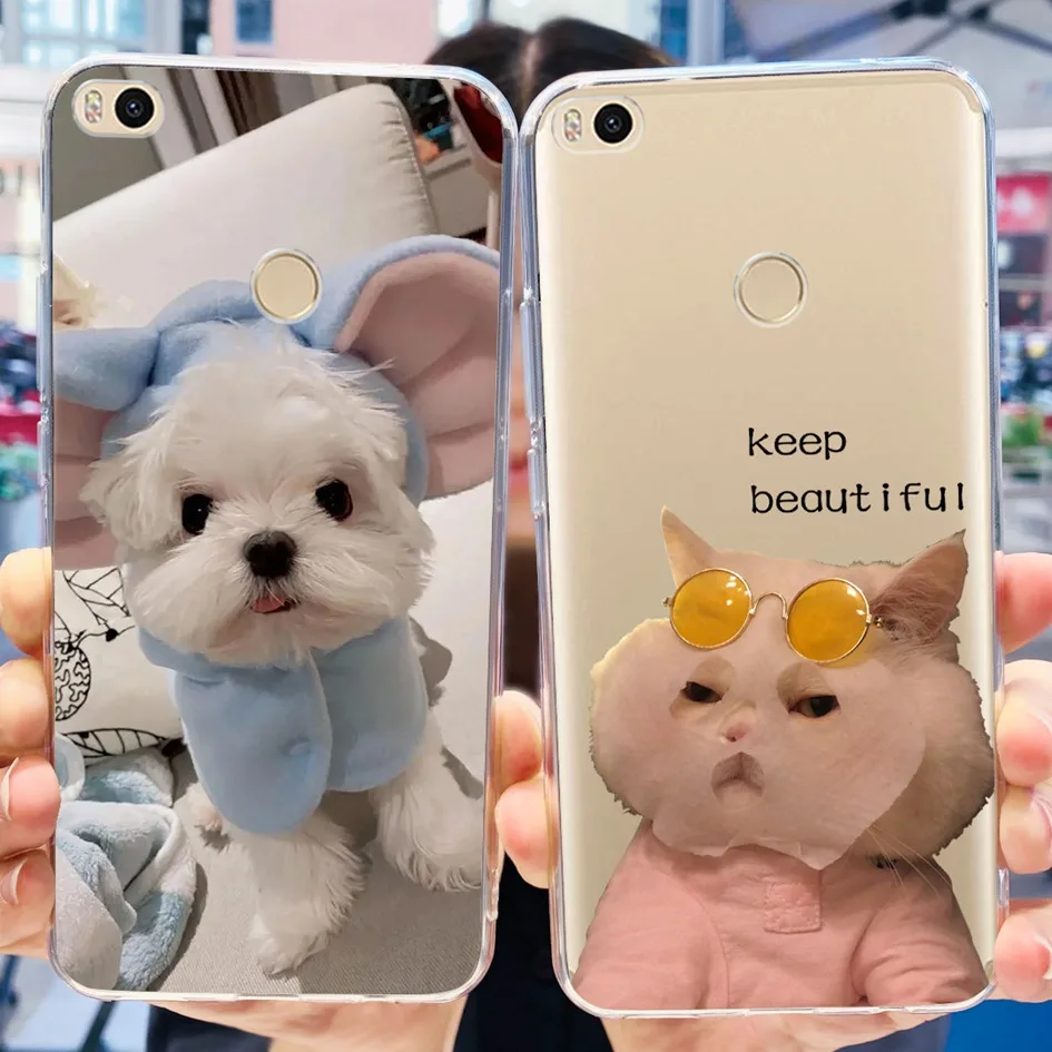 Чехол 6 44 дюйма для Xiaomi Mi Max 2 популярный мягкий прозрачный силиконовый чехол с