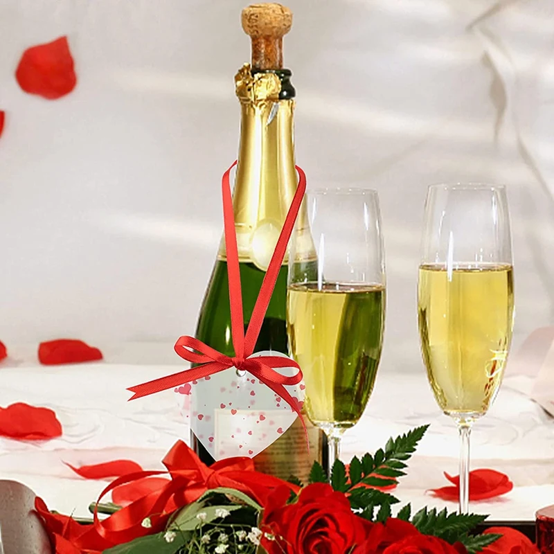 Пустотелые акриловые сердечки на День святого Валентина 30 шт. 3-дюймовые