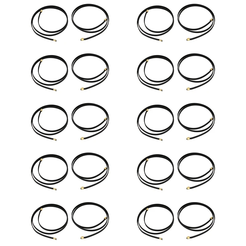 

10X X+Y Axis Synchronous Belt Gt2-6Mm X 765Mm+Y 720Mm Closed-Loop Timing Belt Terminal For Creatity Ender 3 3D Printer