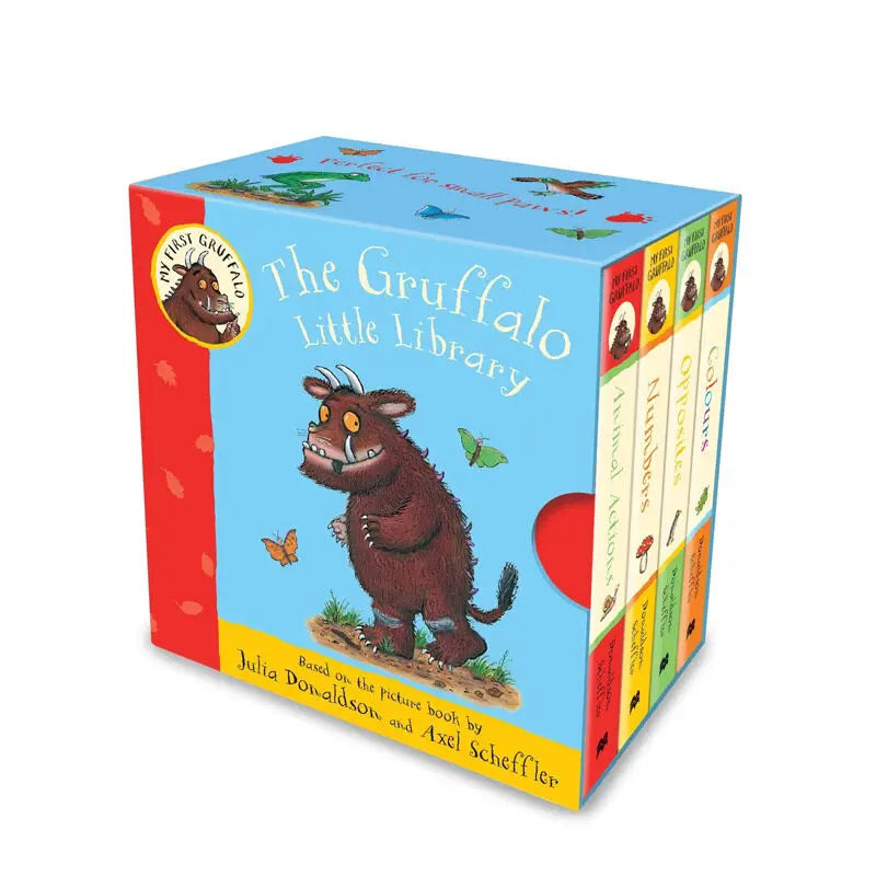 

Milumilu 4 шт. The Gruffalo, маленькая познавательная библиотека, книга с картинками Gulu Niu, оригинальные английские книги
