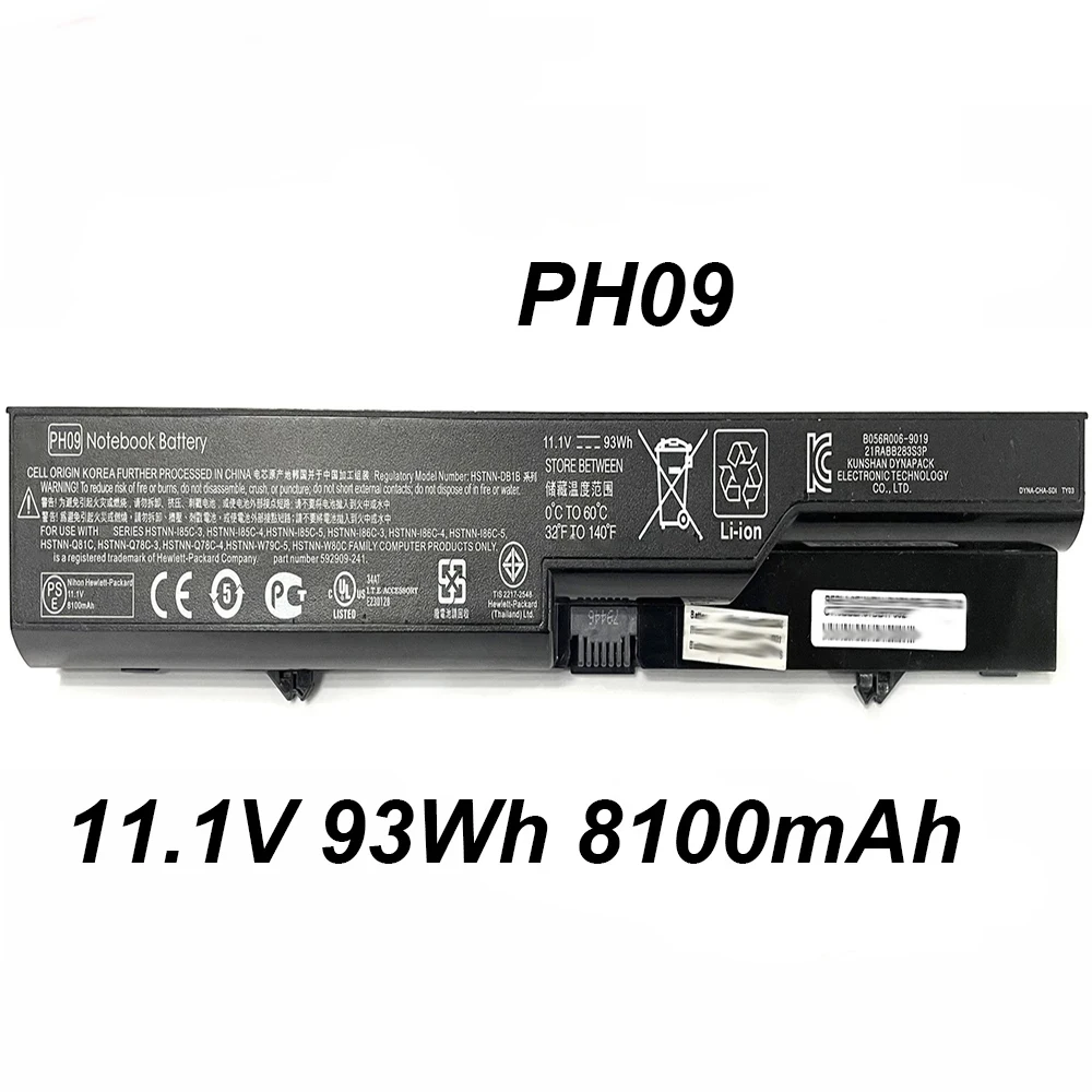 Аккумулятор PH09 PH06 для ноутбука 11 1 В 8100 мА · ч 420 Вт HP 425 620 625 4520 ProBook 4525s 4320 s 4321s 4321