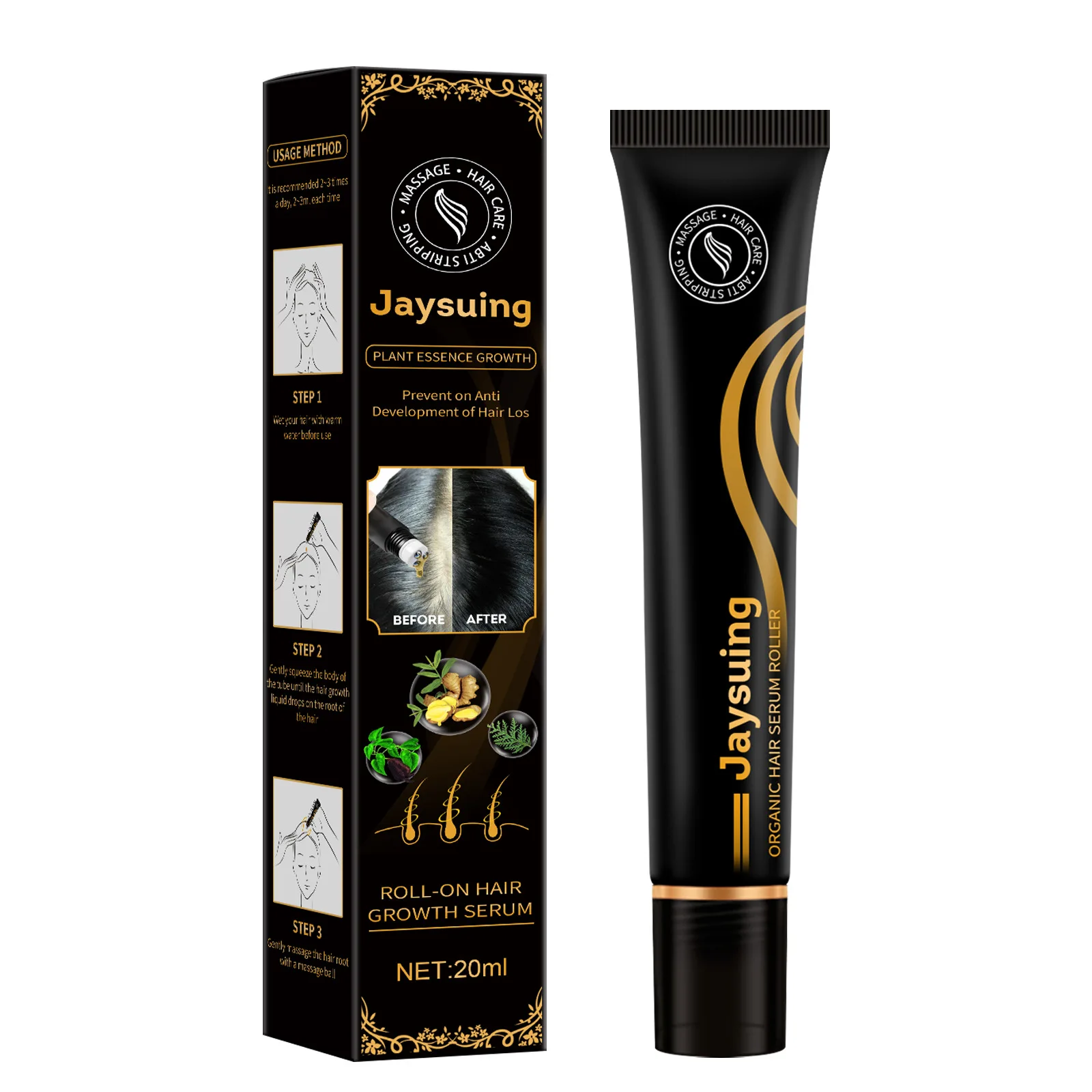 

Free Shipping Eelhoe Roller Ball Hair Conditioner Massage Head Hair Nourishing Anti Improves Hair Strength Nourishes Dense