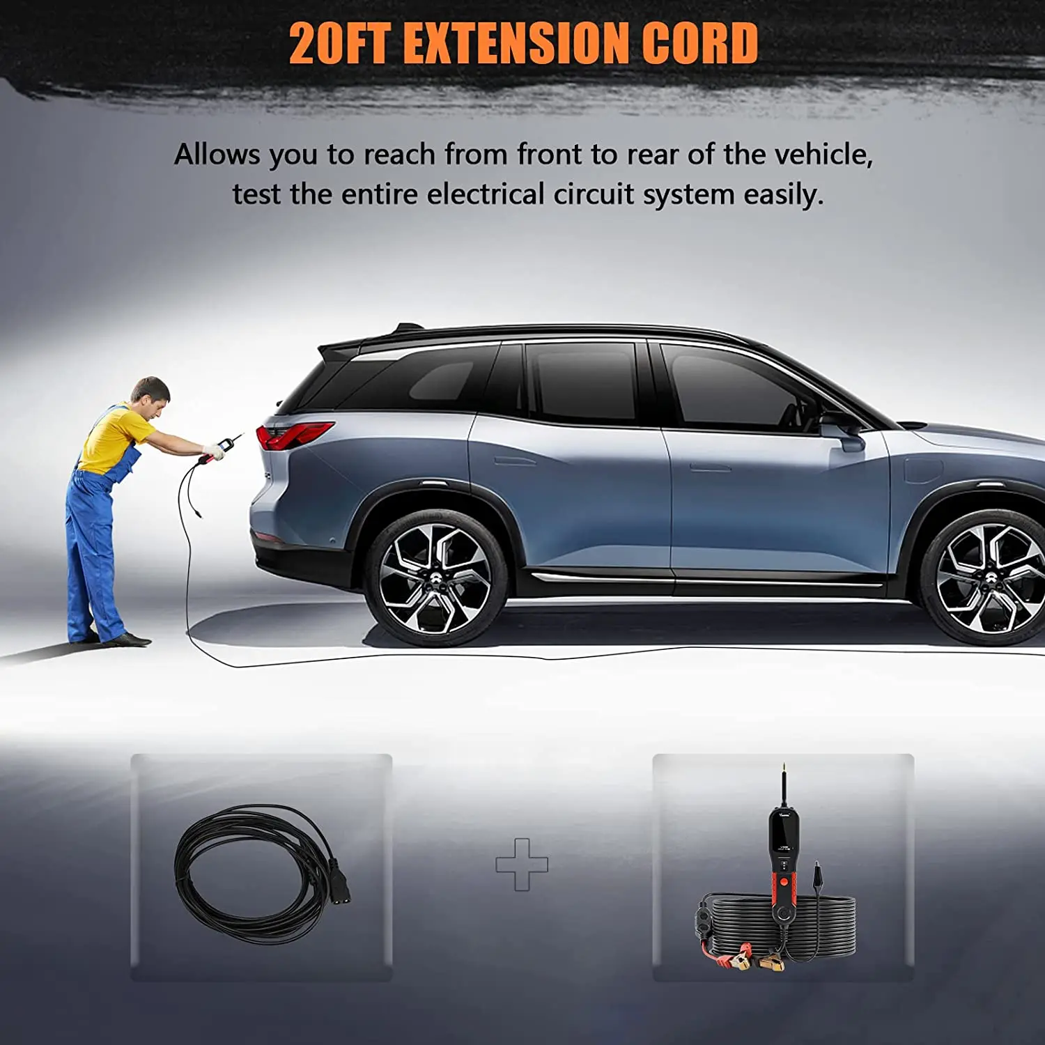 VDIAGTOOL V200 Автомобильный тестер электрических цепей 6 В-30 В комплект зондов