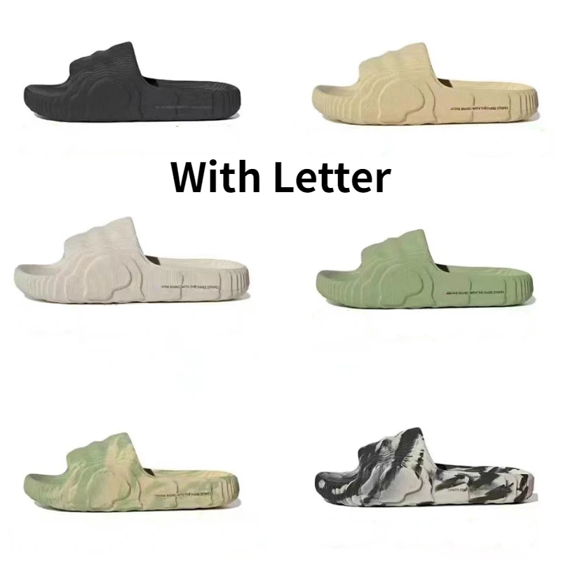 Slippers Adilette22 Slides Beach Sandals Indoor Outdoor Home Men and Women Silent and Comfortable Slippers Slides Size 36-45