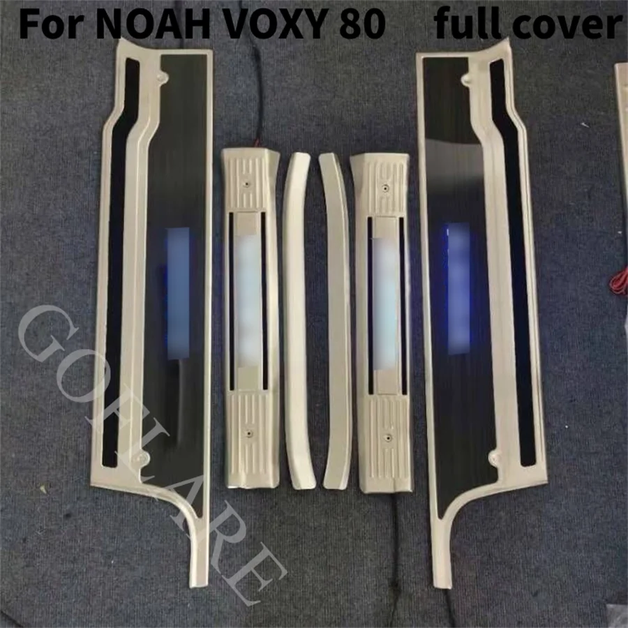 

Car Accessories For Toyota NOAH VOXY 80 2015-2022 Led Door Sills Scuff Plate Sill Welcome Pedal Entry Guard Cover threshold