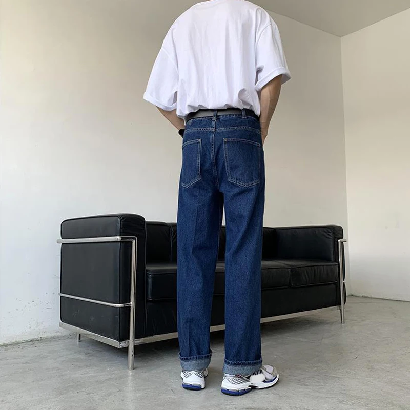 Oversized S-5XL Y2K Fashion Clothes Summer Blue Men's Jeans Denim Hips Hop Casual Baggy Cargo Pants Trousers For Men Teenager