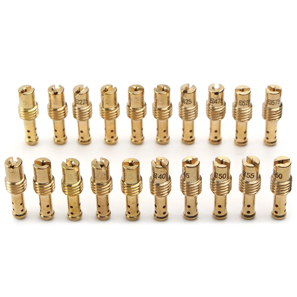 20 шт. для карбюратора MIKUNI VM TM TMX 12 5-60 деталей Pilot Jet 8 комплектов прокачки отверстий