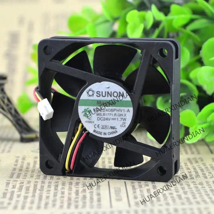 Новый комплект охлаждающих вентиляторов 6 см 24 в 1,7 Вт KDE2406PHV1-A 3 6015