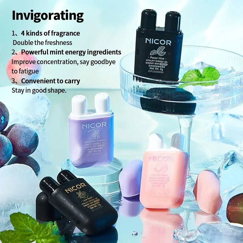 Контейнеры для носовых ингаляторов Stick Menthol эфирные масла освежающие усталость