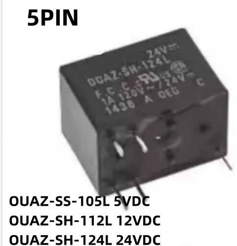 Новинка, 10 шт./партия, Φ 5 в постоянного тока, Φ 12 В постоянного тока, 24 В постоянного тока, OUAZ SH, 112 л, 12 В, 5 В, 24 В, 5 контактов, 1 А
