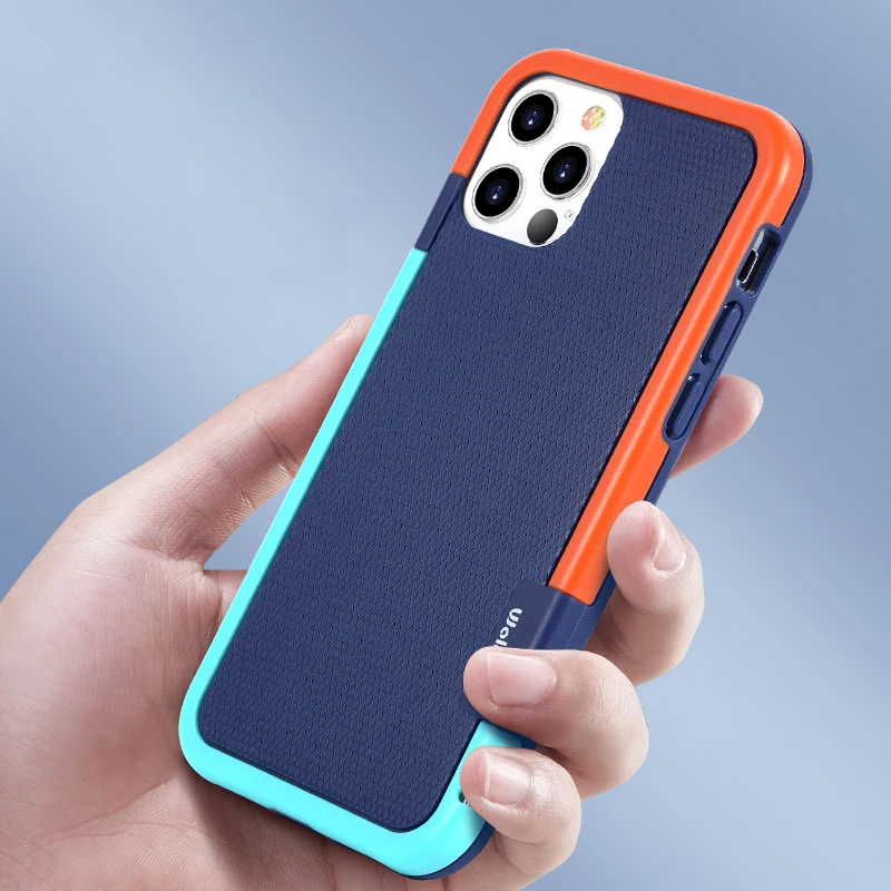 

Hybrid Anti Slip Candy Color Case for iPhone 12 11 Pro Max X XS Max XR 7 8 6s Plus SE Phone Cases Shockproof Rugged Impact Case