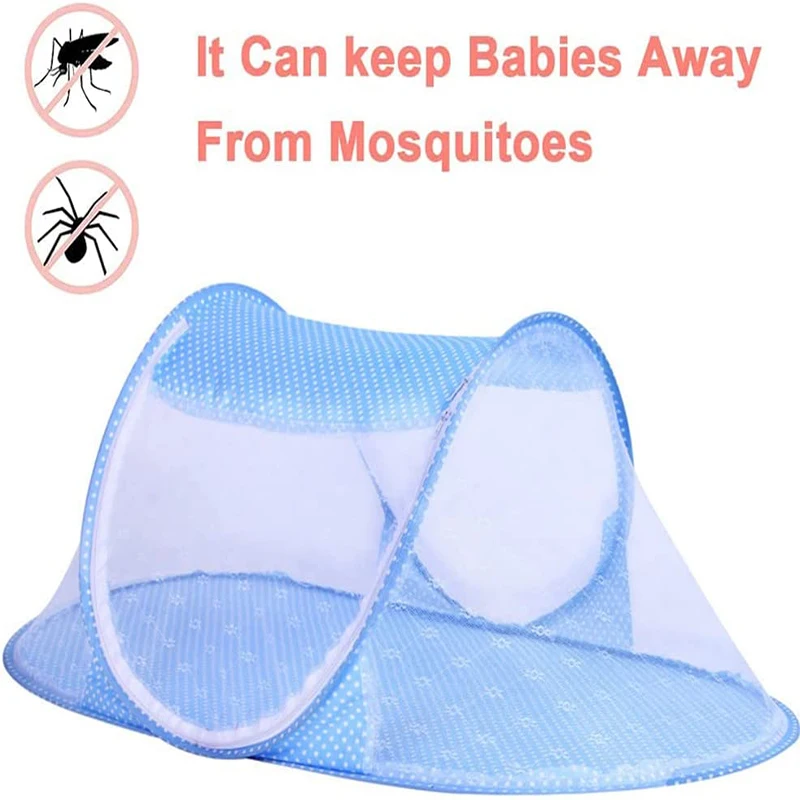 Baby Crib Netting Portable Foldable Baby Bed Mosquito Net Polyester Newborn Sleep Bed Travel Bed Netting Play Tent Children