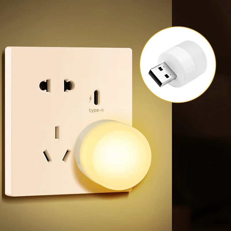 

Mini Portable Led Night Lights For Bedroom Nightlights Usb Reading Night Lamps For Power Bank Pc Laptop Notebook D410-20EFV