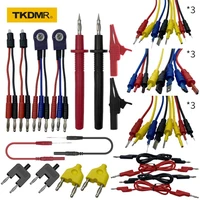 tkdmr 90pcs auto durable tools professional test wire kit auto repair automotive lead diagnostic tool kit circuit test wires