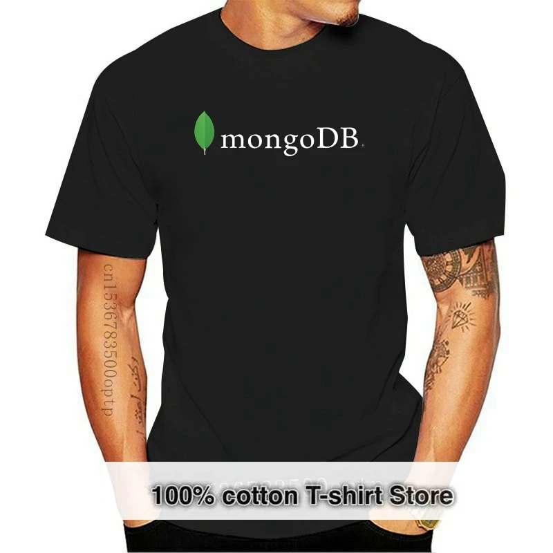 

2019 модная мужская футболка mongoDB, Классическая футболка, 100% хлопок