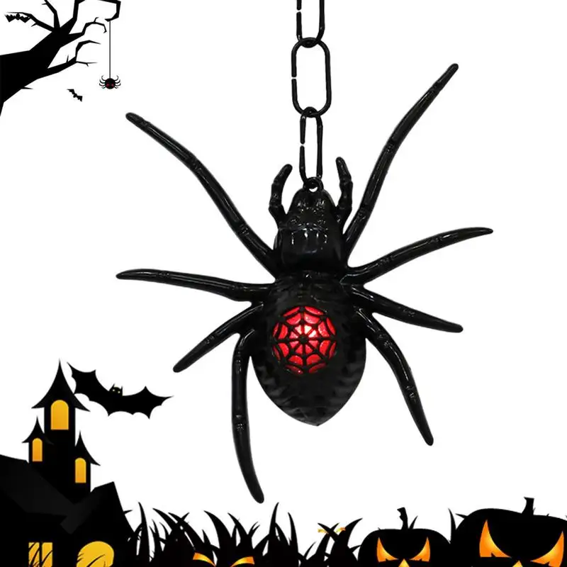 

Spider Lights Halloween Light Up Decoration Battery Operated Lights Realistic Halloween Decorations Spider Lights For Doors Wall