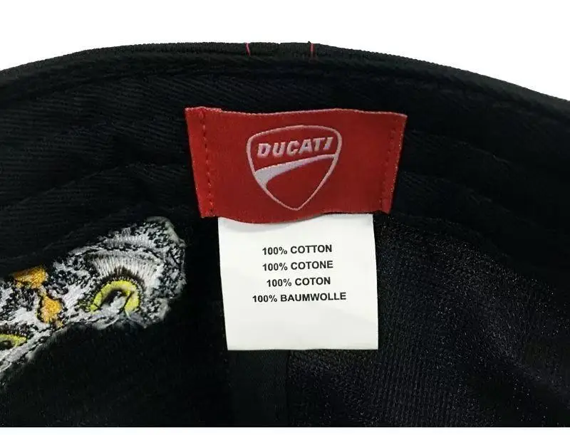 Фото Новая уличная мотоциклетная шляпа Ducati Scrambler Panigale V4, гоночный автомобиль по пересеченной местности, мото GP, гоночная бейсболка Diavel V4, подарочная шляпа от солнца №5