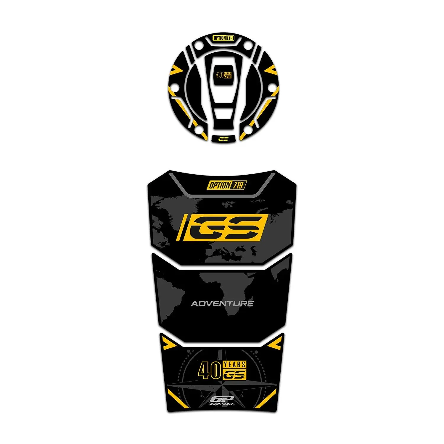 

GP композитный для R 1200/1250 GS ADV 2013-2022 совместимый танка Pad 40-й годовщины специальный