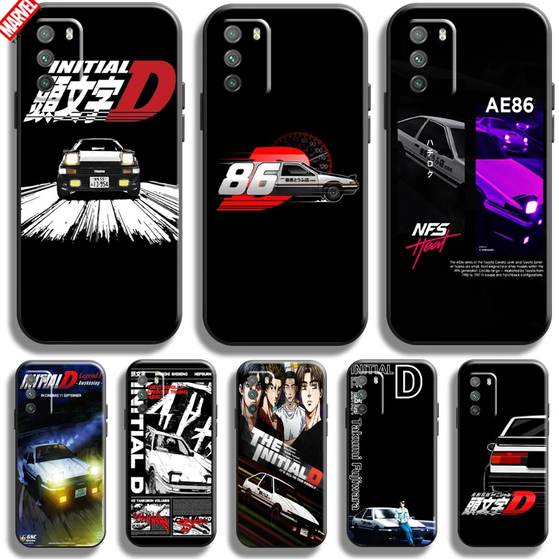 

Чехол для телефона с рисунком аниме Initial D для Xiaomi Poco X3 PRO NFC X3 GT M3 Pro 5G F3 GT, силиконовый мягкий черный чехол из жидкого силикона