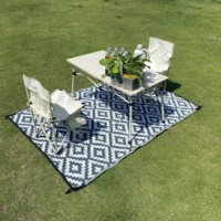 Outdoor Garden Non-slip Rug Large Camping Rugs Picnic Waterproof Mat PP Easy-to-clean Woven Carpet