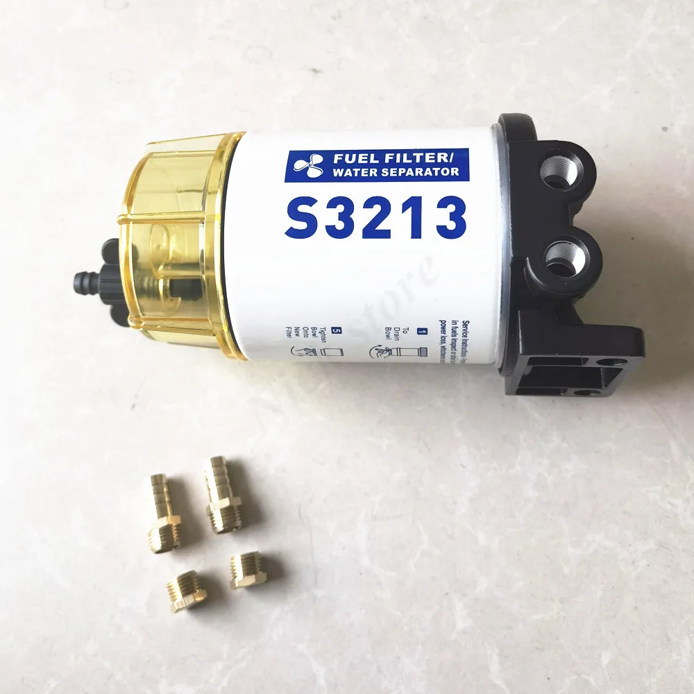 

S3213 Fuel Filter Outboard For Mercury Quicksilver OMC Marine Engine boat 10 Micron Filter Kit Fuel Water Separator Assembly