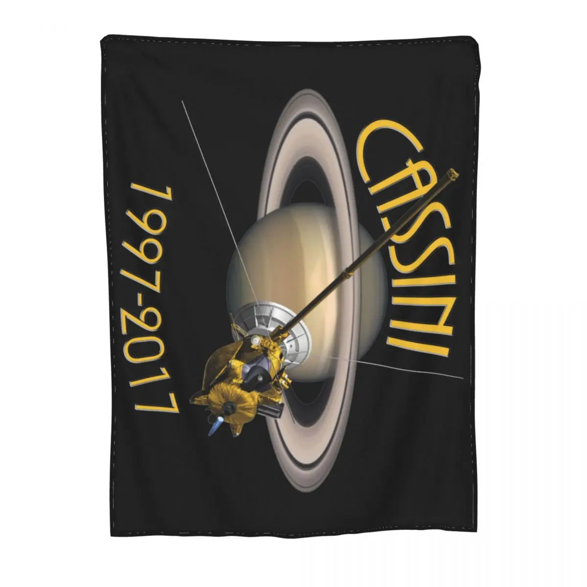 Бархатное покрывало для спальни с зондом на Saturn 1997-2017 Space Mars