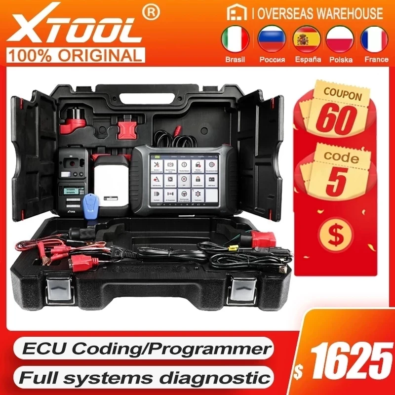 

XTOOL A80 pro Master with KC501 KS01 OBD2 Car Full Diagnostic Scanner VCI J2534 Programmer ECU Coding Active Test Free Update