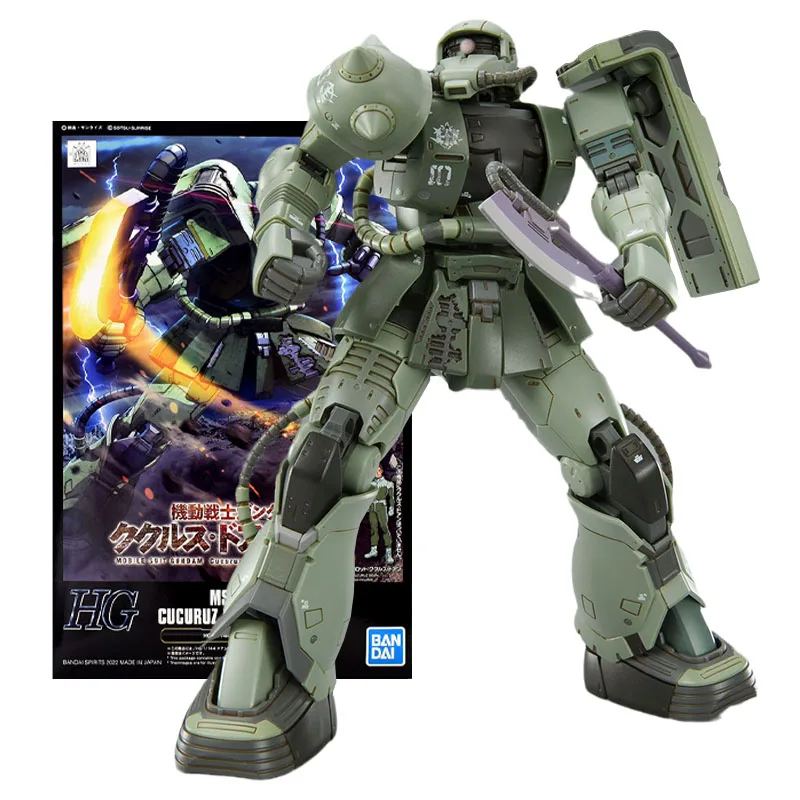 

Bandai Genuine Gundam Model Kit Anime Figure HGUC 1/144 MS-06F Cucuruz Doan's Zaku Collection Gunpla Anime Action Figure Toys