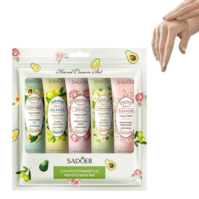 Fruit Hand Cream Set Moisturizing Hand Care Cream Travel Gif