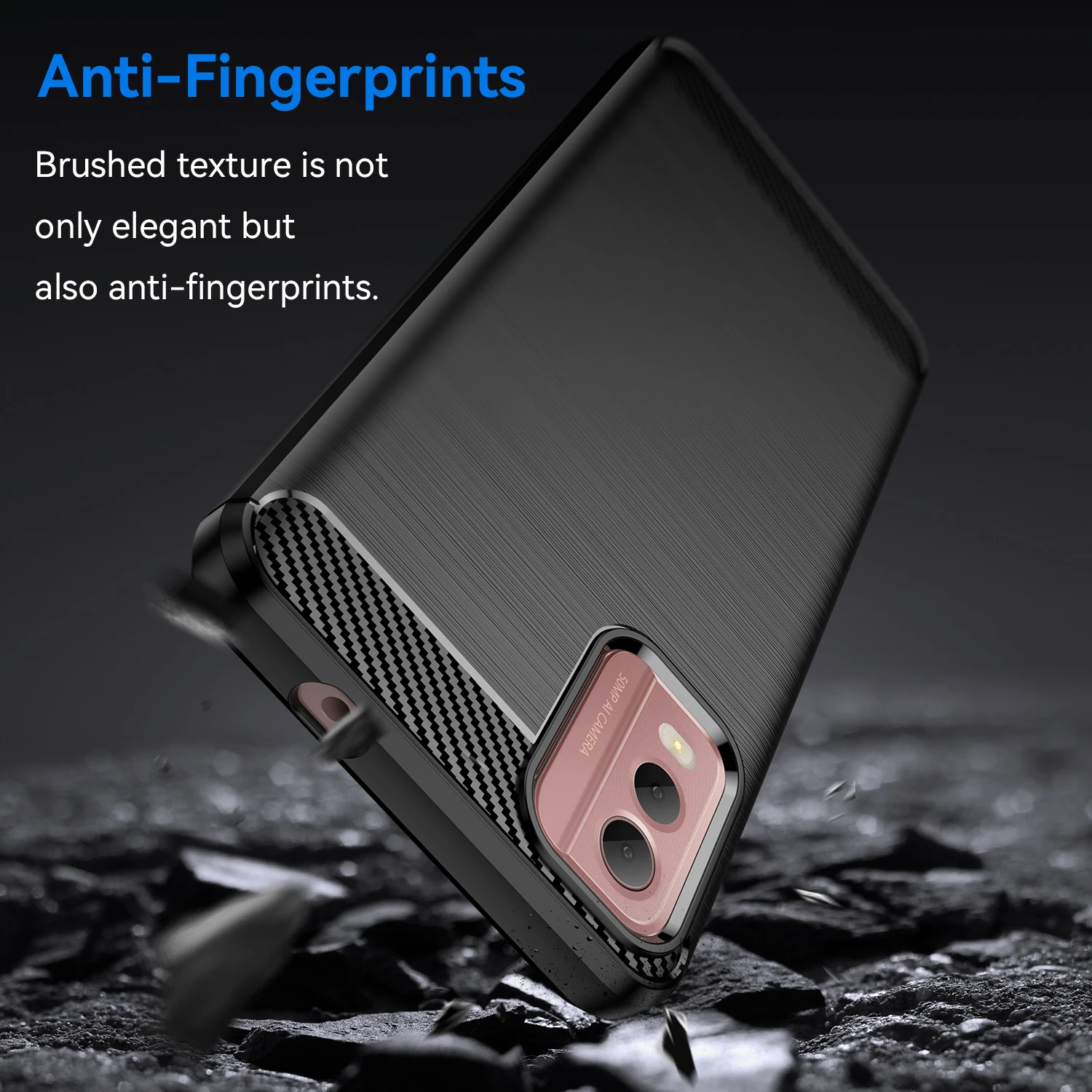 For Nokia C32 Case Nokia C32 Cover Coque Shell Fundas Carbon Fiber Soft Silicone TPU Phone Bumper For Nokia C32