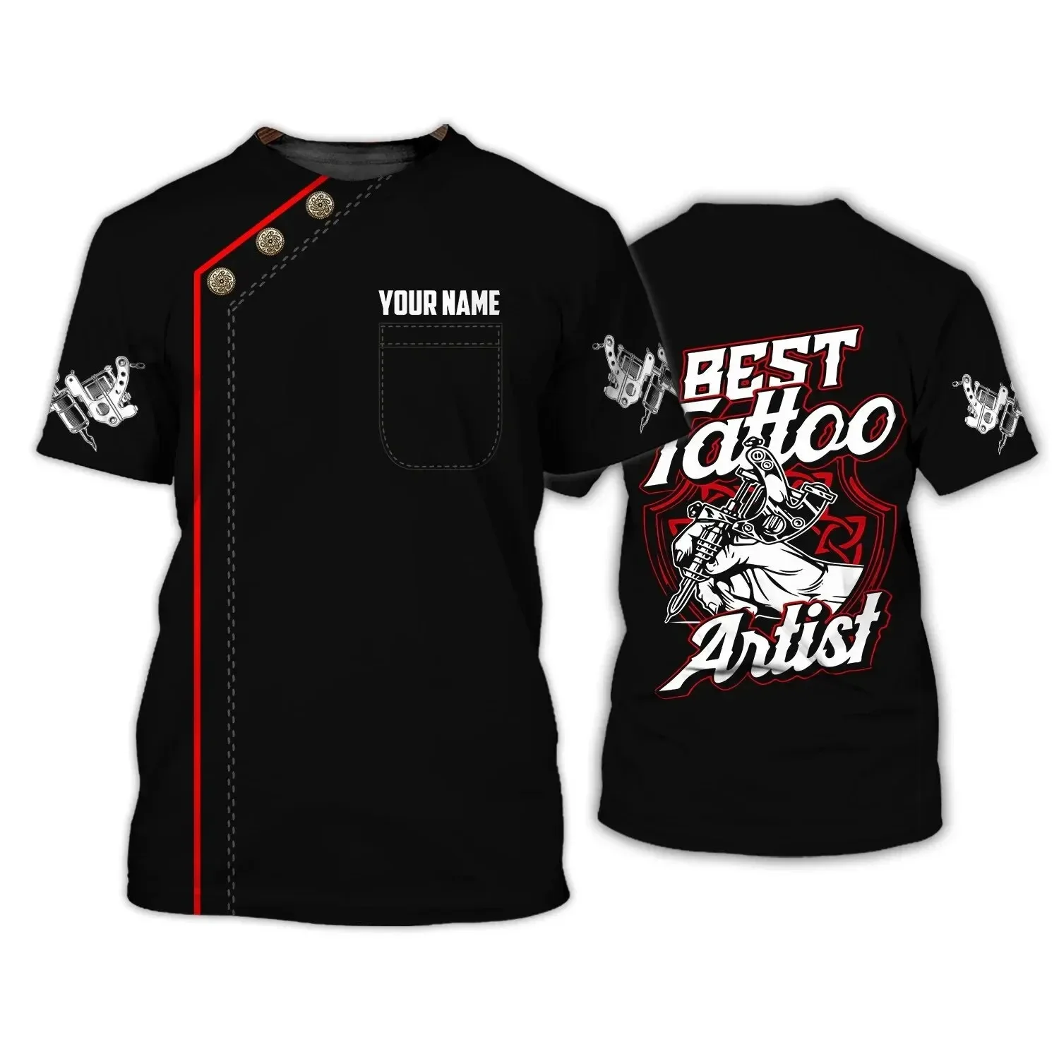 Новая футболка с рисунком татуировок 3d графическим yythk индивидуальный топ