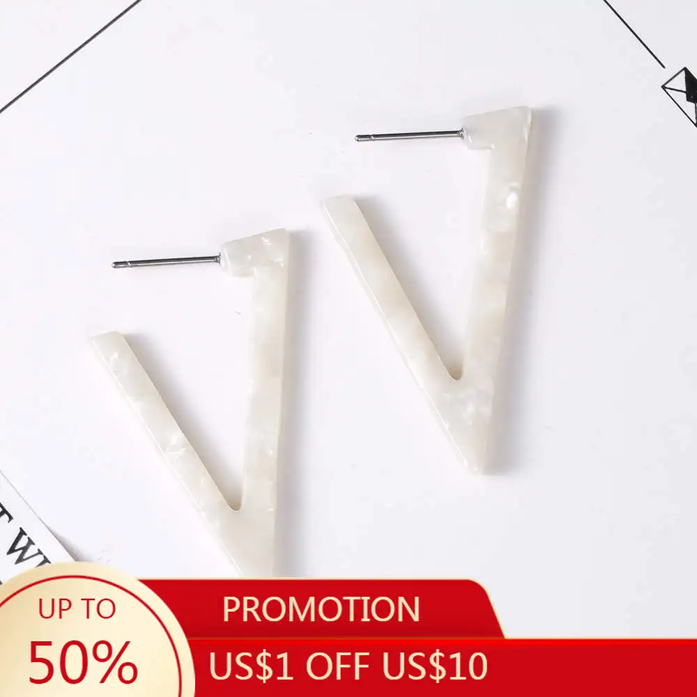 Женские Геометрические серьги VIVILADY, серьги в форме треугольника из карамельного акрила с уксусной кислотой, вечерние украшения в стиле бохо для лета