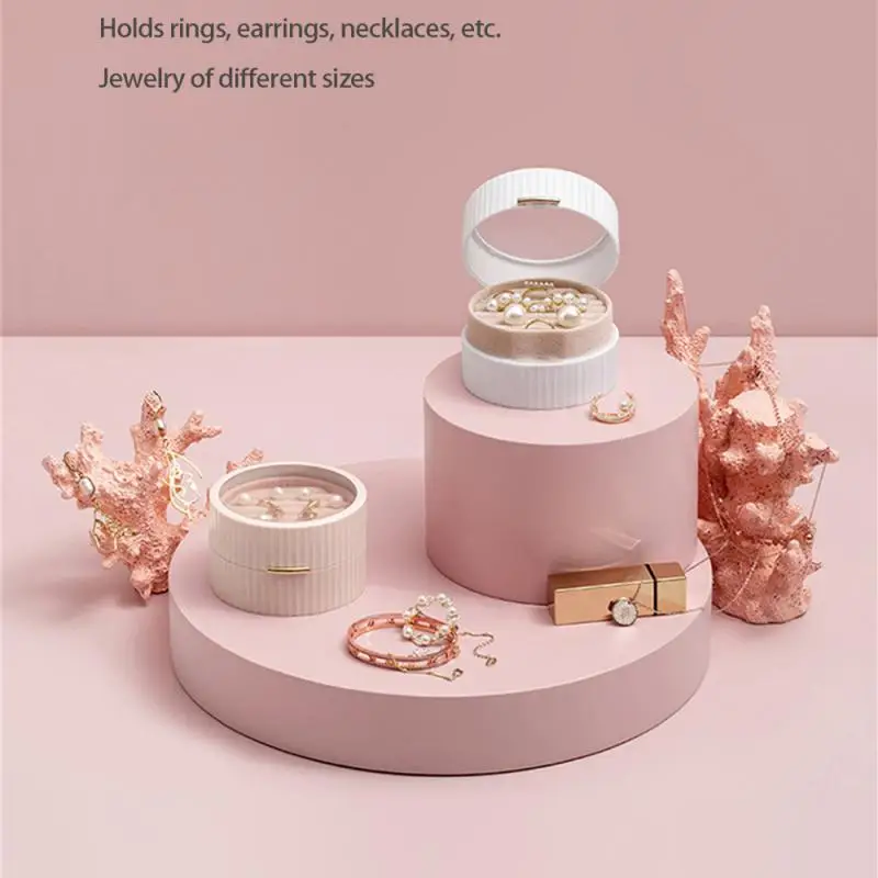 

Шкатулка для украшений Женская, Вельветовая, двухслойная, защищает от пыли, для хранения одиночные украшения, серёжек, колец