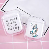 rapper drake cartoon anime accessories soft silicone case for airpods pro 1 2 3 silicone wireless bluetooth earphone box cover