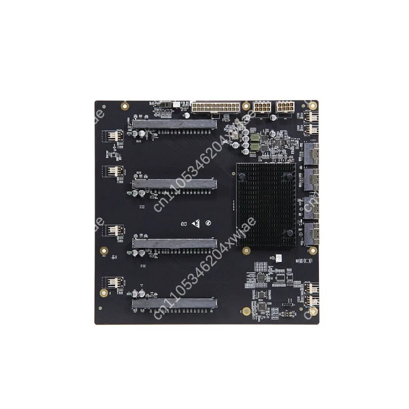 PLX88096 PCIe 4.0 X16 4-слотовая задняя плата расширения для графических процессоров с шагом 65 мм, многоканальная коммутационная карта для рабочих станций глубокого обучения и майнинга. (art.: 3920dcee6d941) - 3920dcee6d941