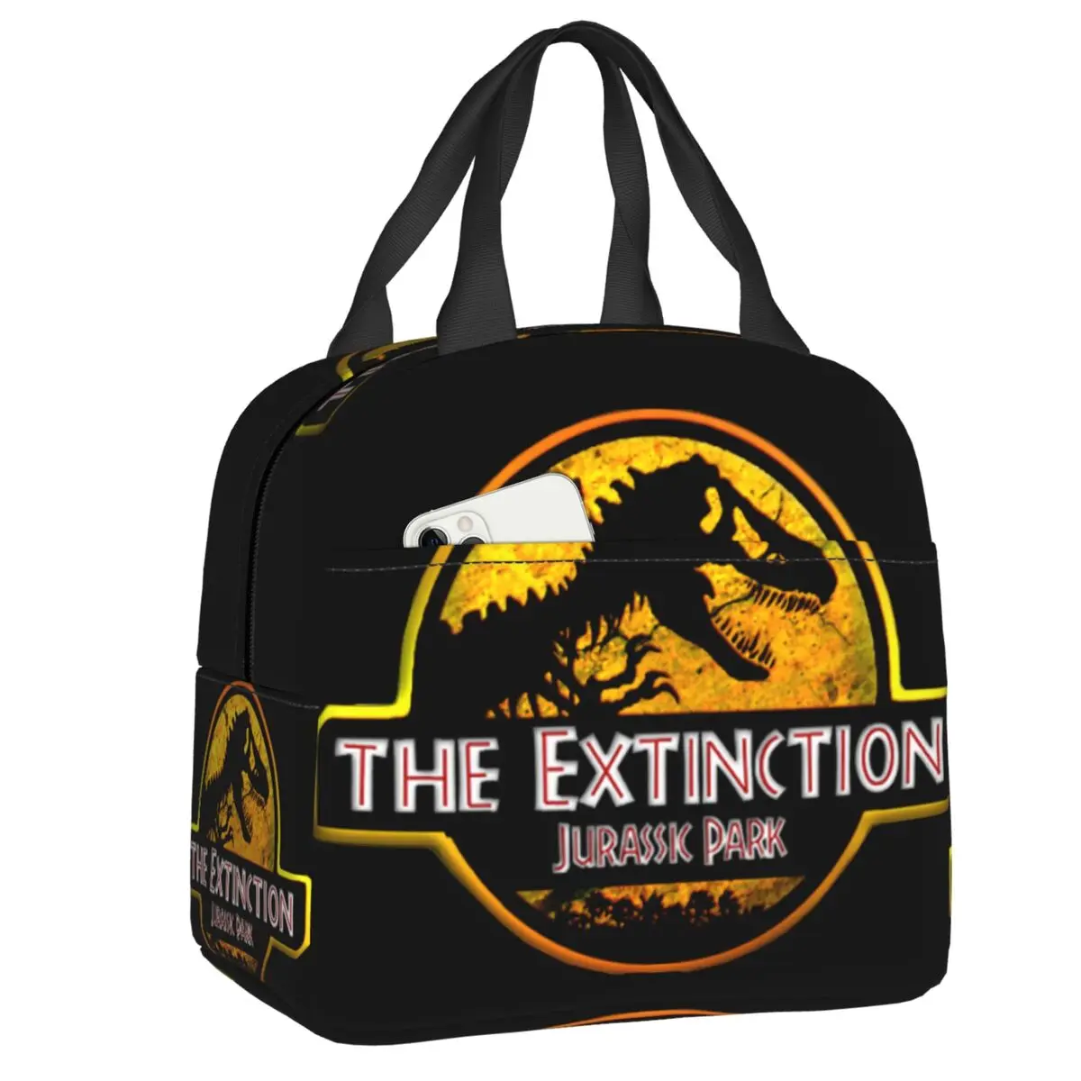 

Dinosaur World Jurassic Park Insulated Lunch Bags for Women Resuable Cooler Thermal Food Lunch Box Outdoor Camping Travel