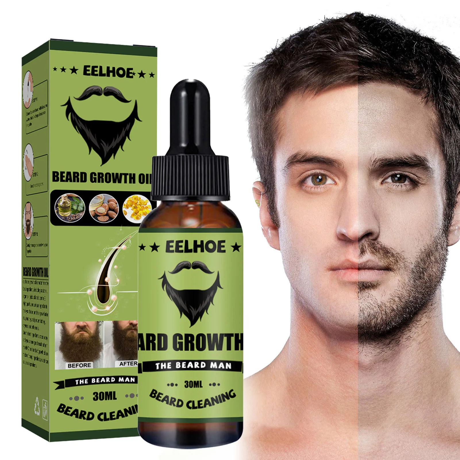 

Beard Care Serums Non-Greasy Biotin Beard Growth Oil For Patchy Beard Gifts For Men Him Dad Father Boyfriend