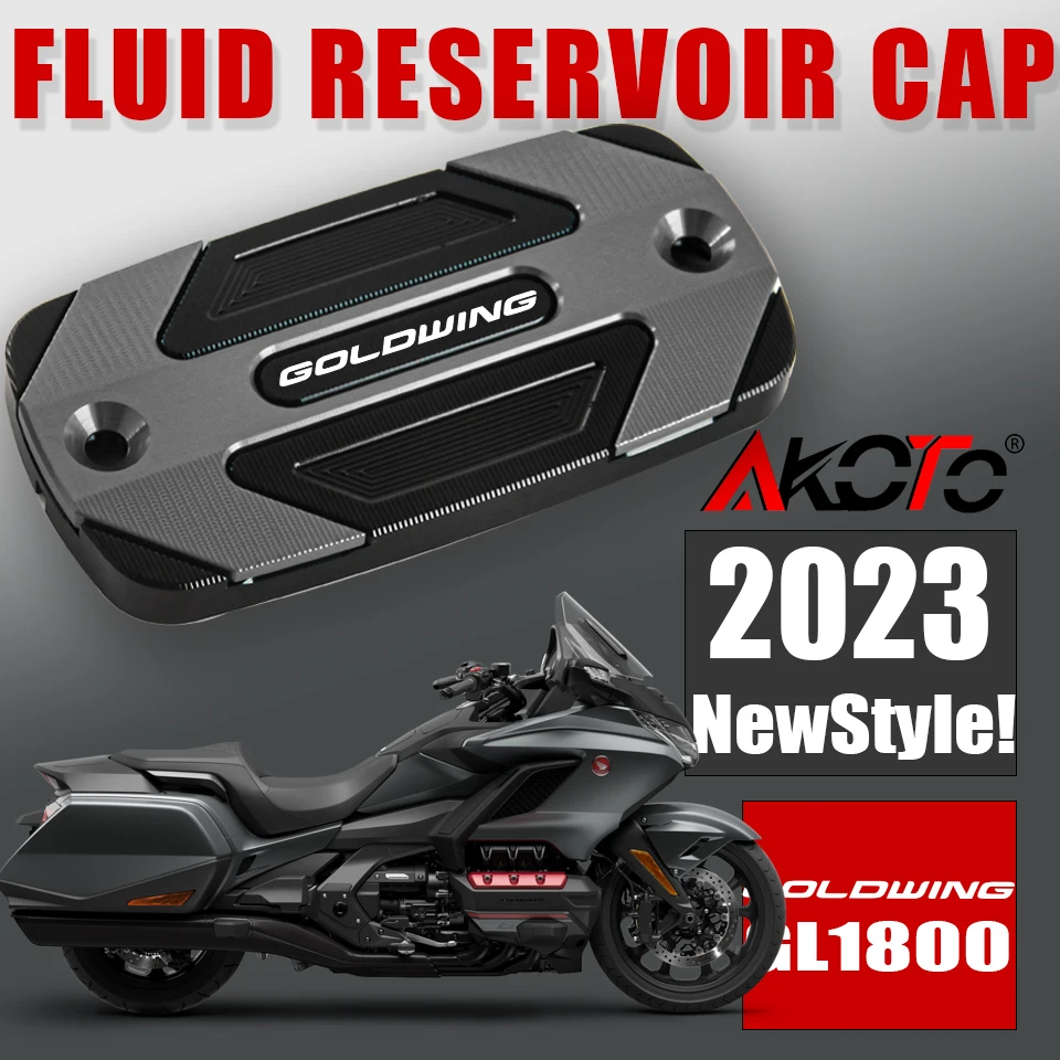 

For Honda Goldwing 1800 1500 GL1800 GL1500 VTX 2010-2018 2023 Front Brake Fluid Reservoir Cap Rear Cover Motorcycle Accessories